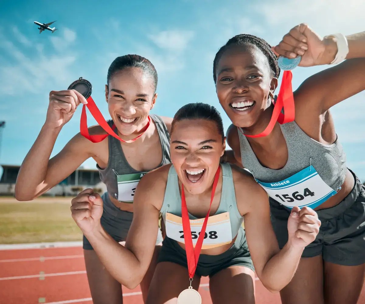 Female Athletes HERO_Stock Image